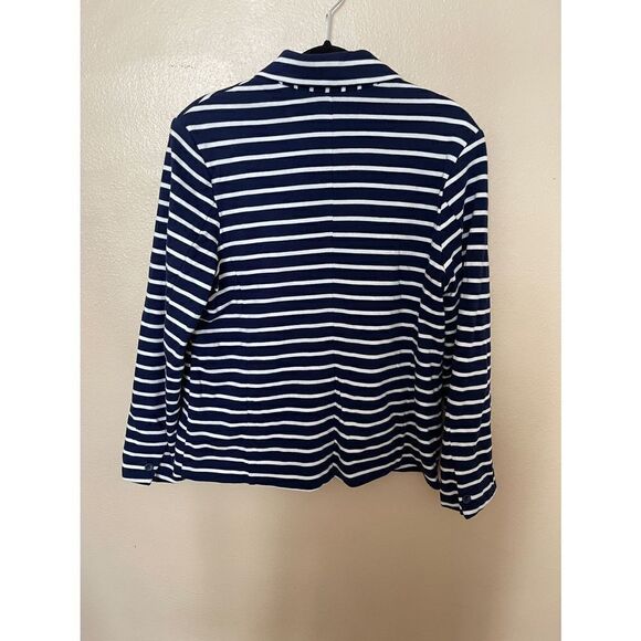 GAP Sz 16 Striped Navy&White Striped Jacket. - Picture 5 of 6